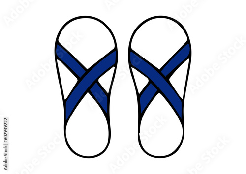 vector slipper shoes illustration design