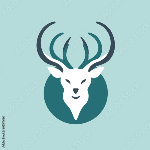 Wallpaper Mural Simple and modern dear head design. Usable for logo or icon design Torontodigital.ca