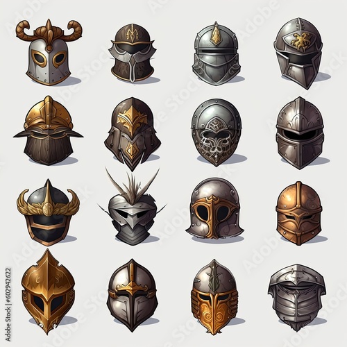 antique helmet medieval ai generated