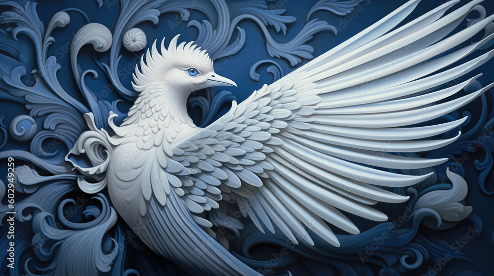 Fototapeta premium 3d render illustration of a bird