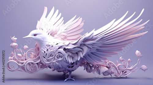3d render illustration of a bird © Absent Satu