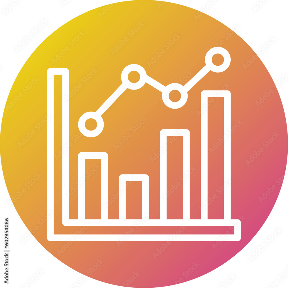 Line chart Vector Icon Design Illustration Line chart Vector Icon Design Illustration