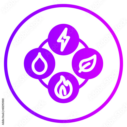 natural resources gradient icon