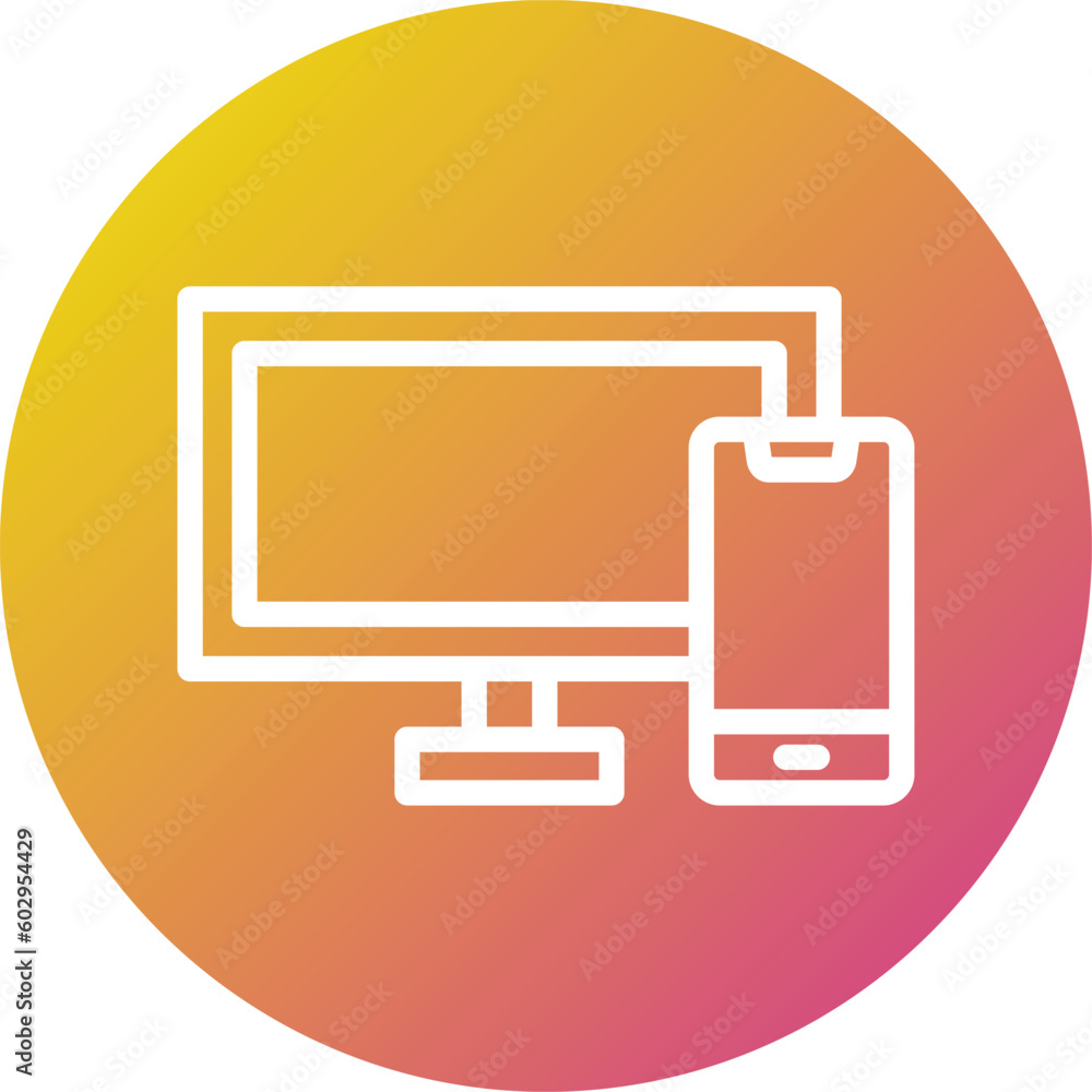 Responsive Vector Icon Design Illustration Responsive Vector Icon Design Illustration