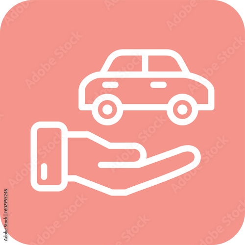 Car insurance Vector Icon Design Illustration