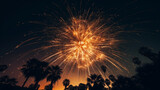 Fireworks in the night sky generative ai