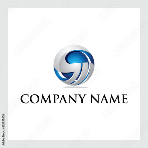 Abstract 3D Globe Logo Design for Business and Corporate Branding