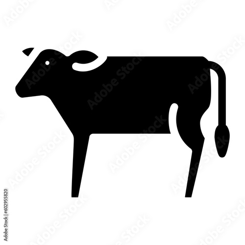 cow glyph icon