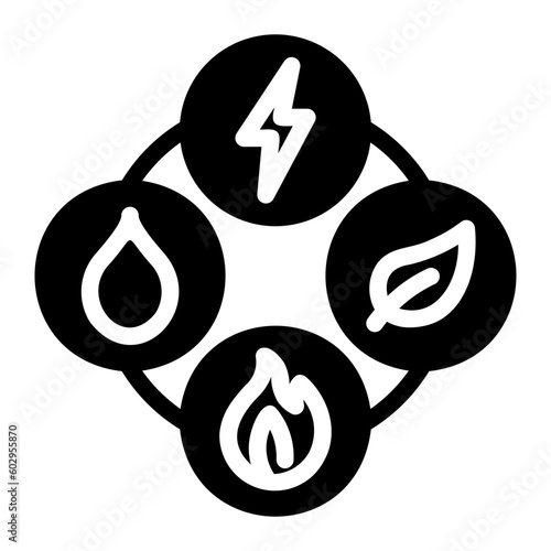 natural resources glyph icon