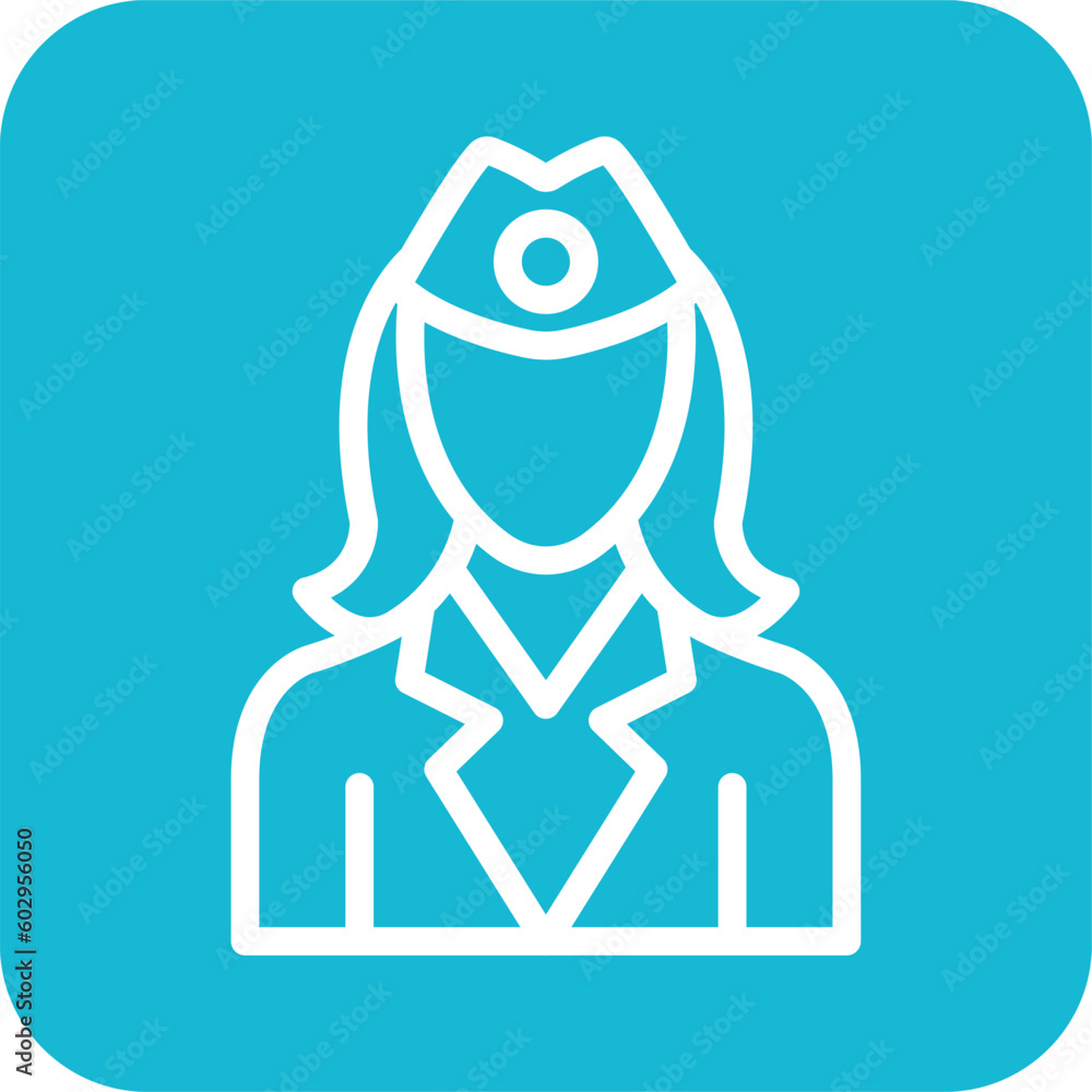 Flight attendant Vector Icon Design Illustration Flight attendant Vector Icon Design Illustration