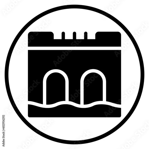 hydro power glyph icon