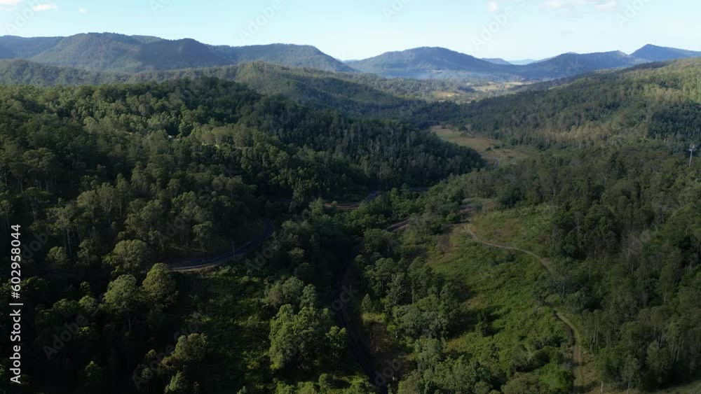 Aerial view over Boarder Ranges National Park, New South Wales, Australia. Aerial view over Boarder Ranges National Park, New South Wales, Australia.