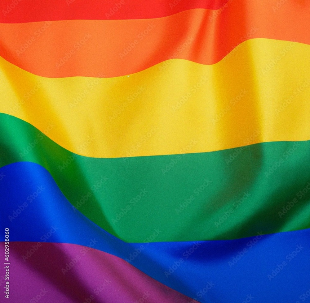 Fototapeta premium rainbow flag waving