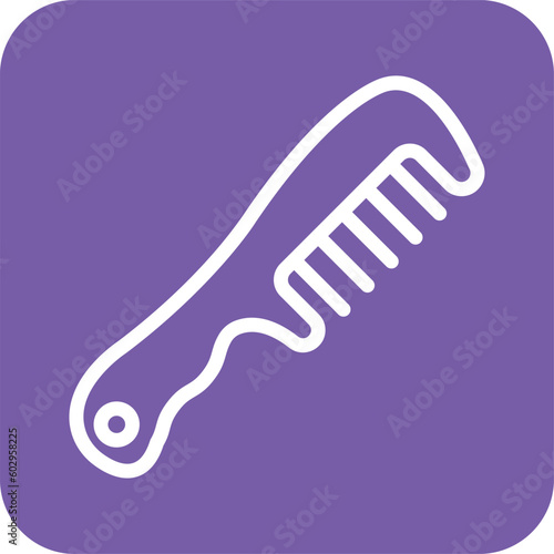 Hair comb Vector Icon Design Illustration