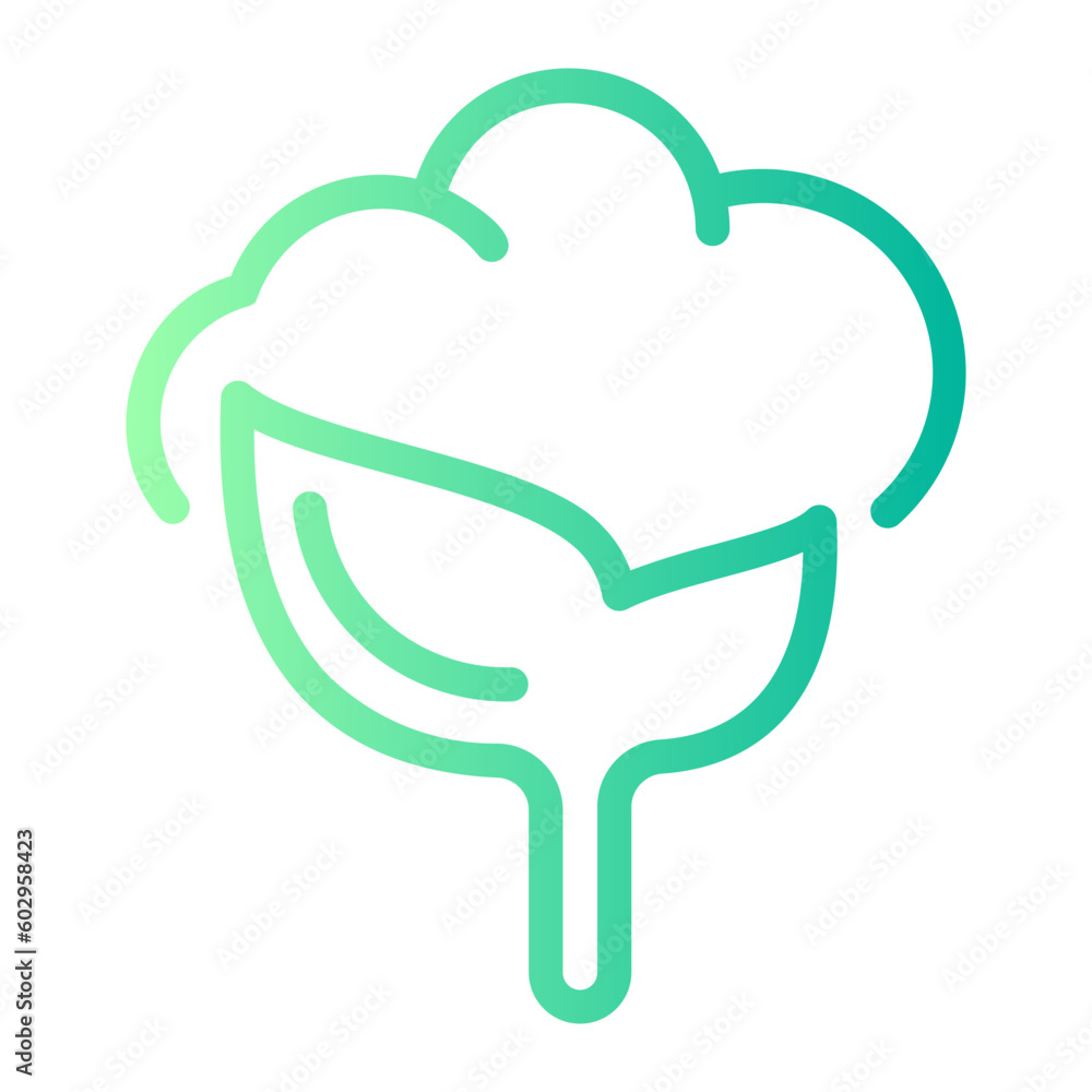 Cotton gradient icon Cotton gradient icon