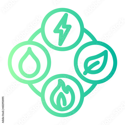 natural resources gradient icon