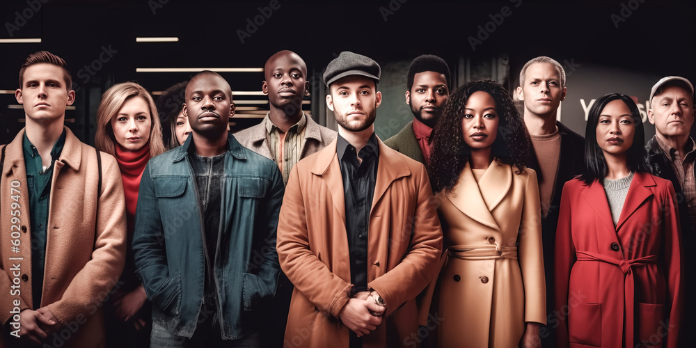 Similar looking people and different looking people were analyzed by a computer program - generative ai. Similar looking people and different looking people were analyzed by a computer program - generative ai.