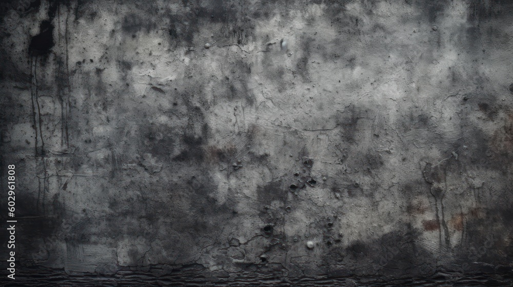 Fototapeta premium Photo concrete texture on dark wallpaper. Generative AI