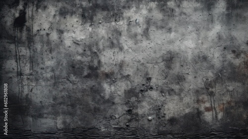Photo concrete texture on dark wallpaper. Generative AI
