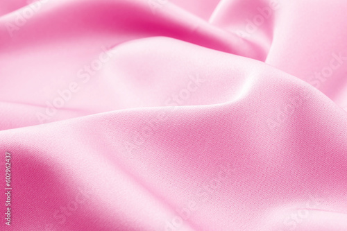 Spring and summer pink acetate satin fabric photo