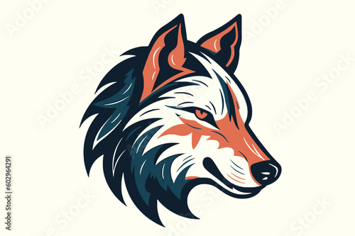 wolf head vector logo