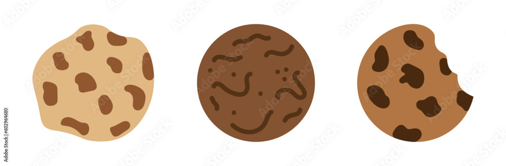 Doodle Cartoon Cookies. Hand drawn biscuits. Pencil, pen or marker groovy cute cafe, restaurant stickers set (Full Vector with Named Layers) Doodle Cartoon Cookies. Hand drawn biscuits. Pencil, pen or marker groovy cute cafe, restaurant stickers set (Full Vector with Named Layers)