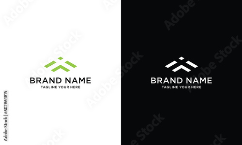 Letter i and f triangle geometric symbol simple logo vector on a black and white background.