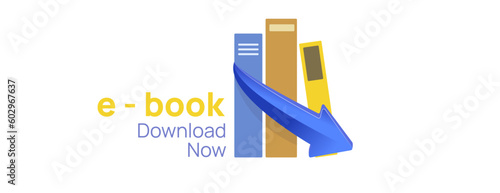 E book download now button. e-book  for readers. e-learning tutorial, classes and teaching. studing online logo. e-education concept. Meeting and traning for students, employees. download now button. 
