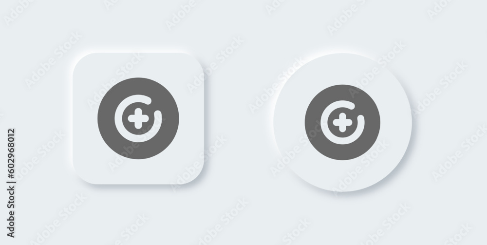 Target solid icon in neomorphic design style. Goal signs vector illustration. Target solid icon in neomorphic design style. Goal signs vector illustration.
