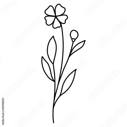 Line Art Floral 