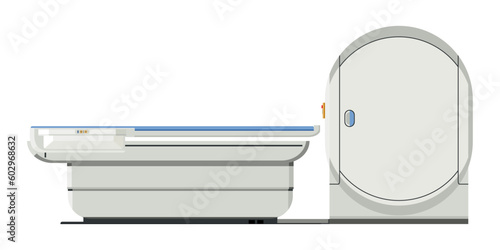 MRI machine, high-intensity magnetic resonance imaging to produce realistic images internal organs different parts body, especially the brain, heart, bones, muscles and the cancerous part by computer