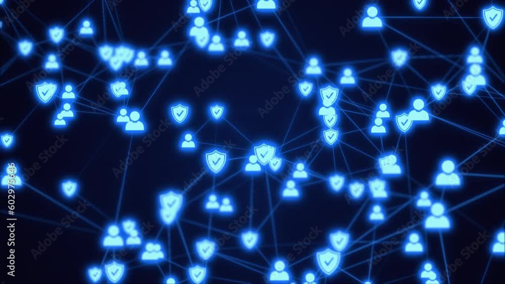 Users safety concept, information guard system with personal profile shields. Private accounts cybersecurity network protection Users safety concept, information guard system with personal profile shields. Private accounts cybersecurity network protection