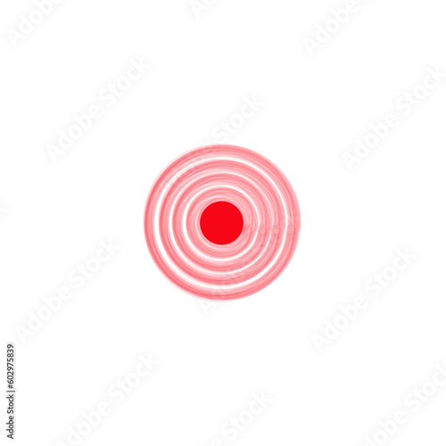 Pain red circle,icon vector logo design template