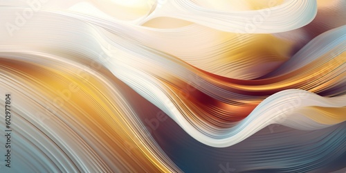 abstract white and gold swi...