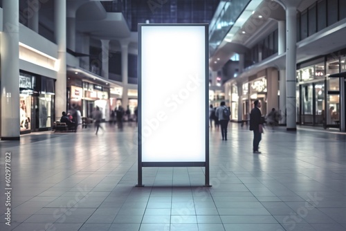 Blank digital signage scree...