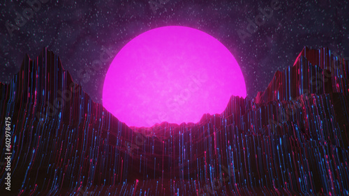 Futuristic fantasy landscap...