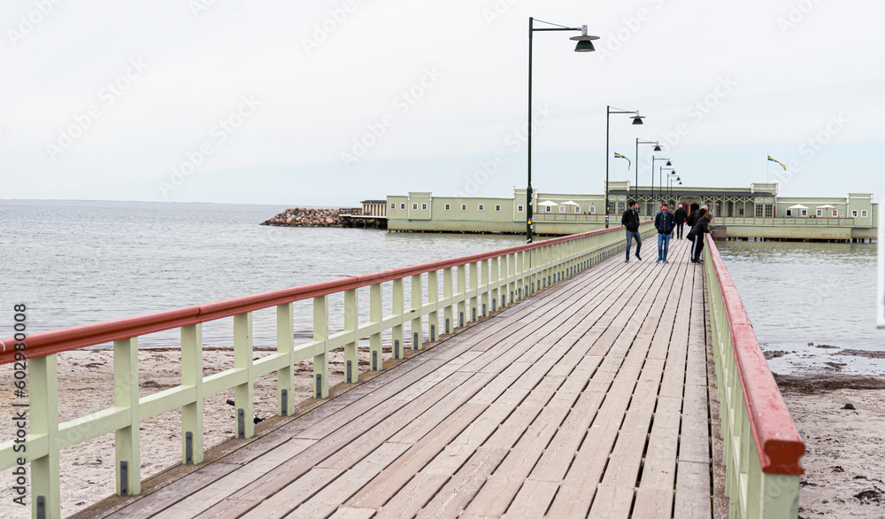 Obraz premium Malmö Sweden May 2023: Ribersborgs open-air bath