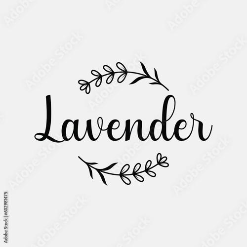 Hand drawn organic lavender flower logo template design.Logo for cosmetic, beauty,tea,oil,herb.