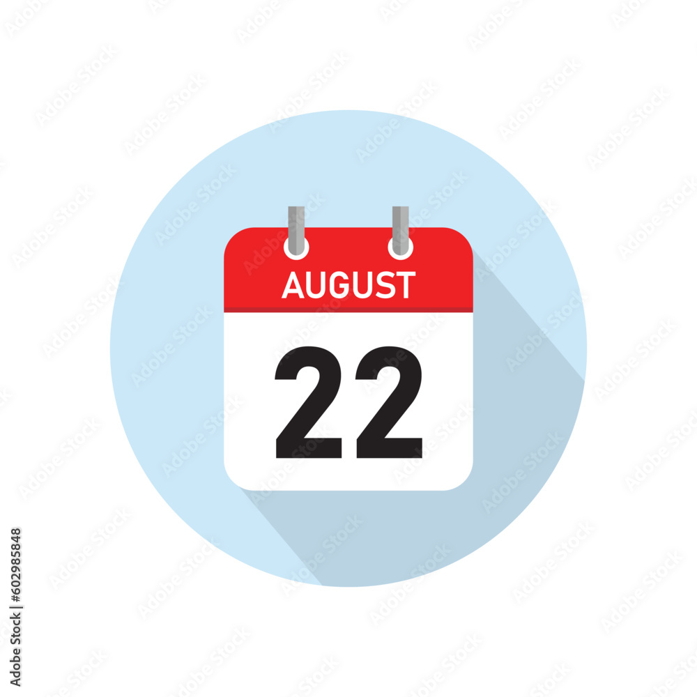 August 22 Concept Design. Vector Illustration. August 22 Concept Design. Vector Illustration.