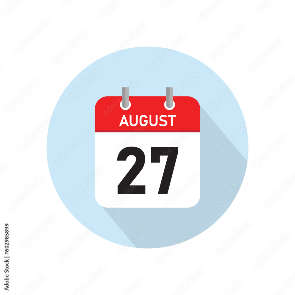 August 27 Concept Design. Vector Illustration. August 27 Concept Design. Vector Illustration.