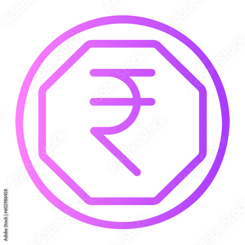 rupee gradient icon