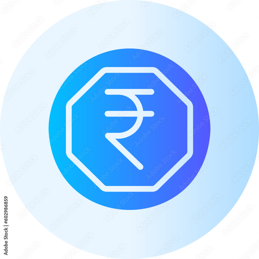 rupee gradient icon rupee gradient icon