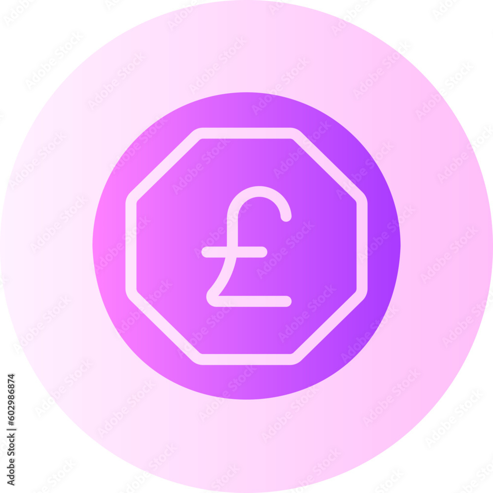 pound sterling gradient icon pound sterling gradient icon