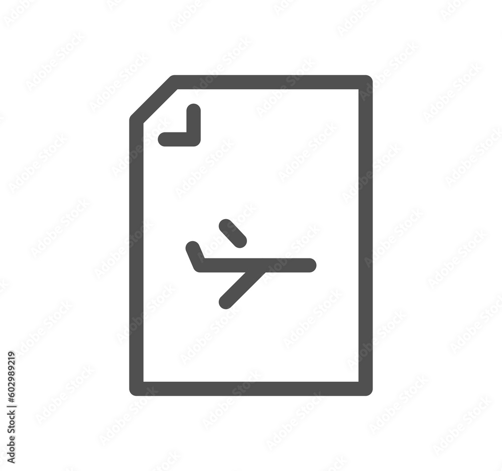 Document flow management related icon outline and linear symbol. Document flow management related icon outline and linear symbol.