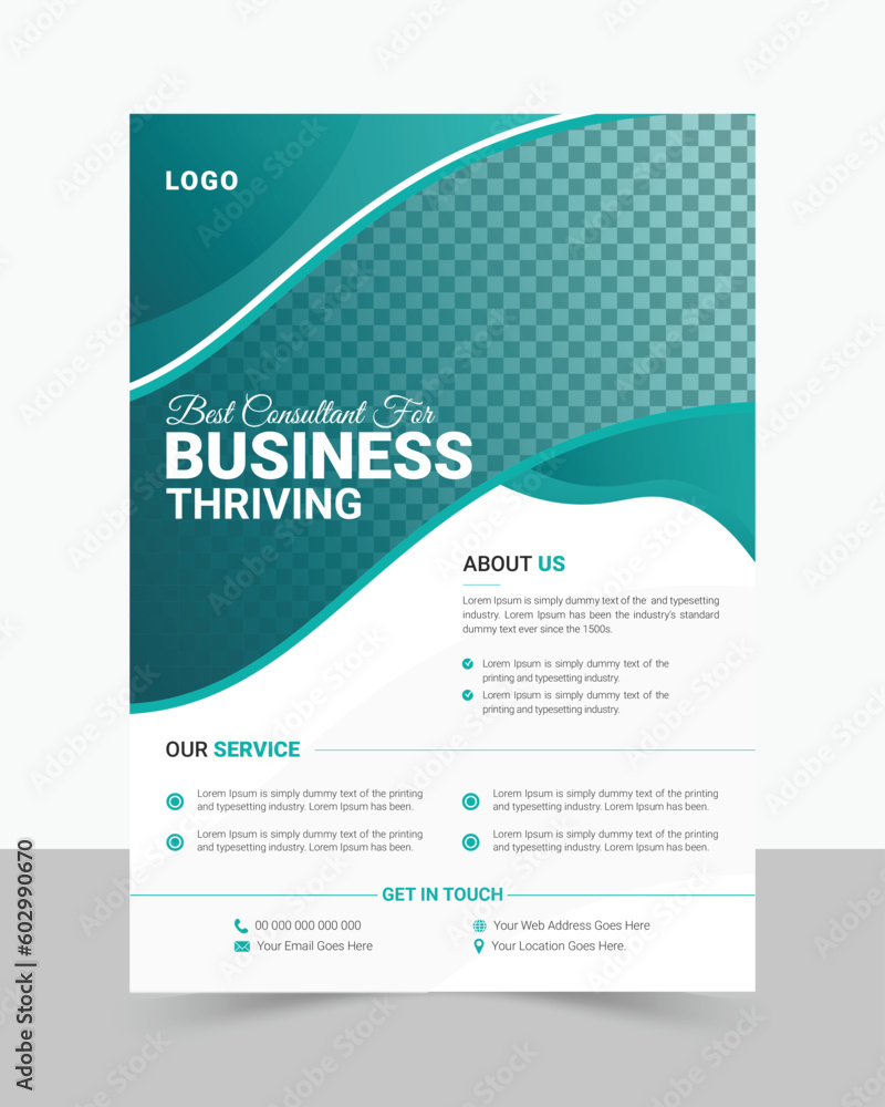 Modern Business Flyer Template Design Layout Modern Business Flyer Template Design Layout