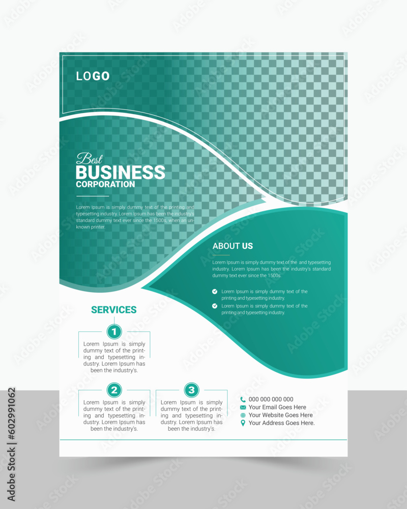 Modern Business Flyer Template Design Layout Modern Business Flyer Template Design Layout