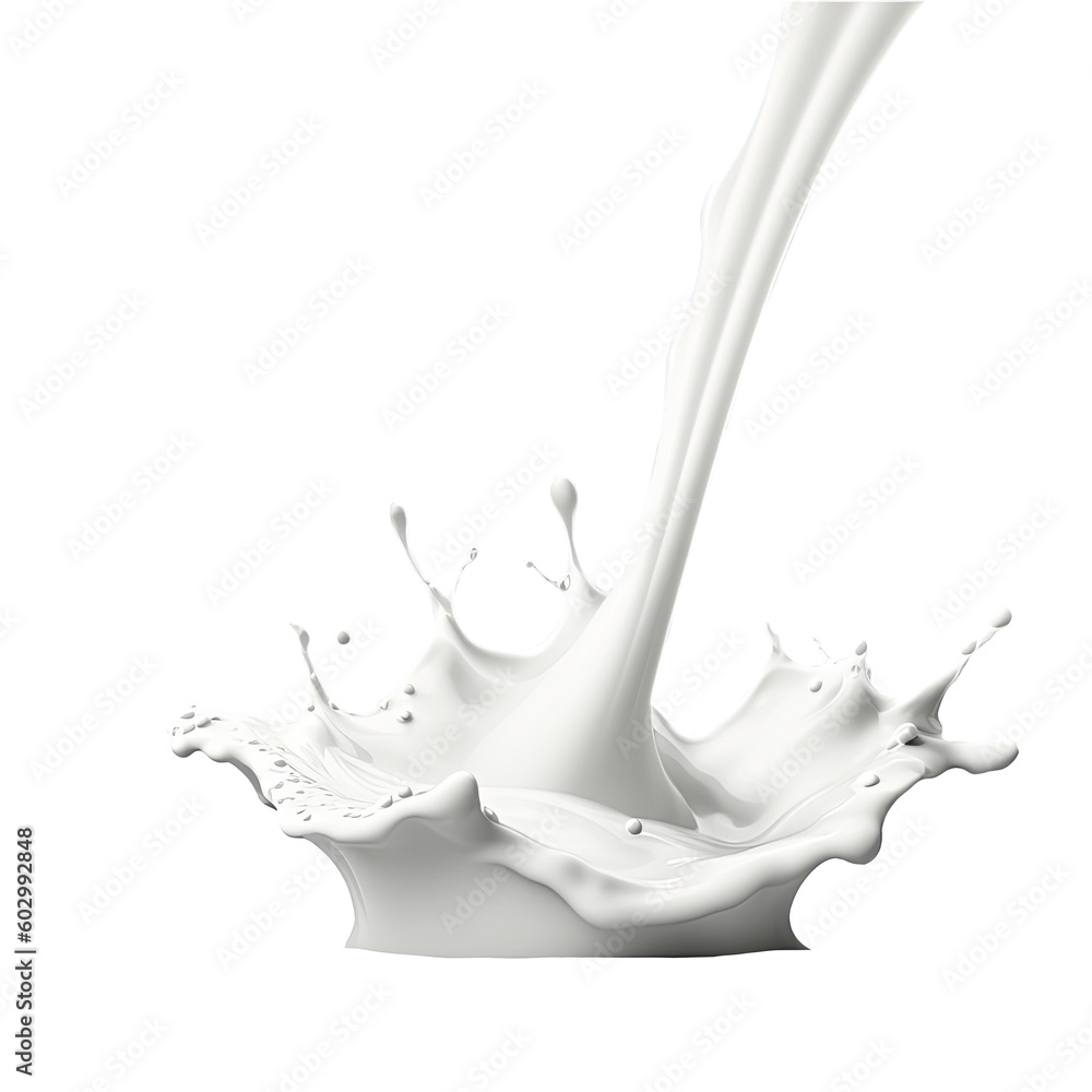 Splash of milk or cream isolated on white background Splash of milk or cream isolated on white background