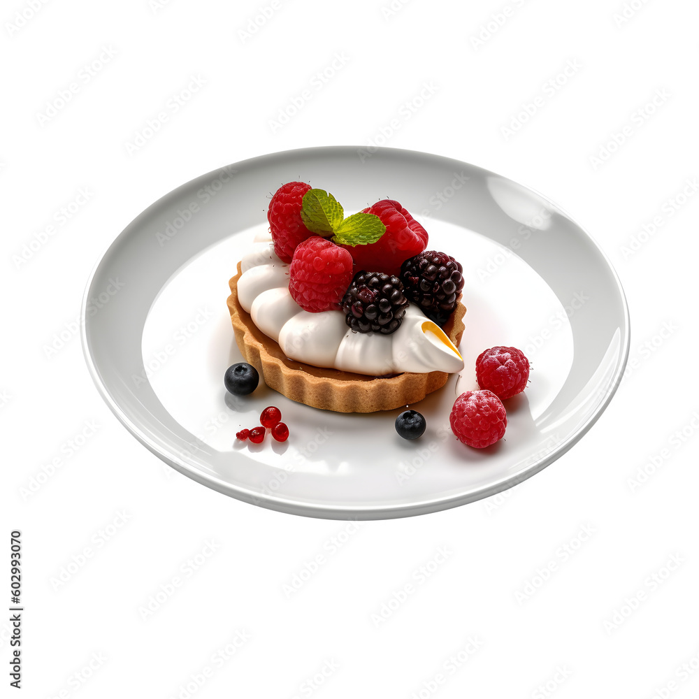 cake with berries and cream cake with berries and cream
