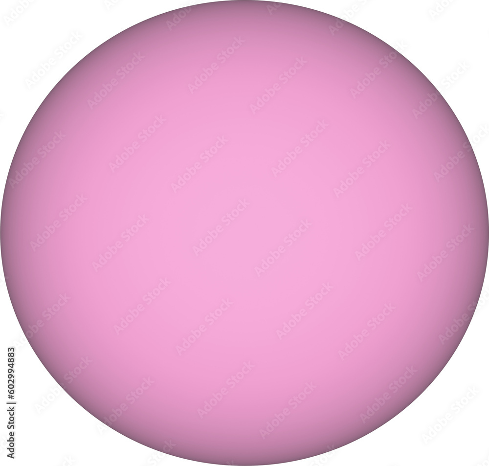 3D pink geometric figure circle 3D pink geometric figure circle