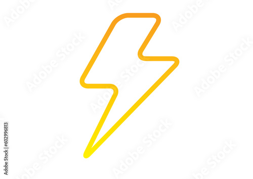 雷をイメージしたシンプルなイラスト